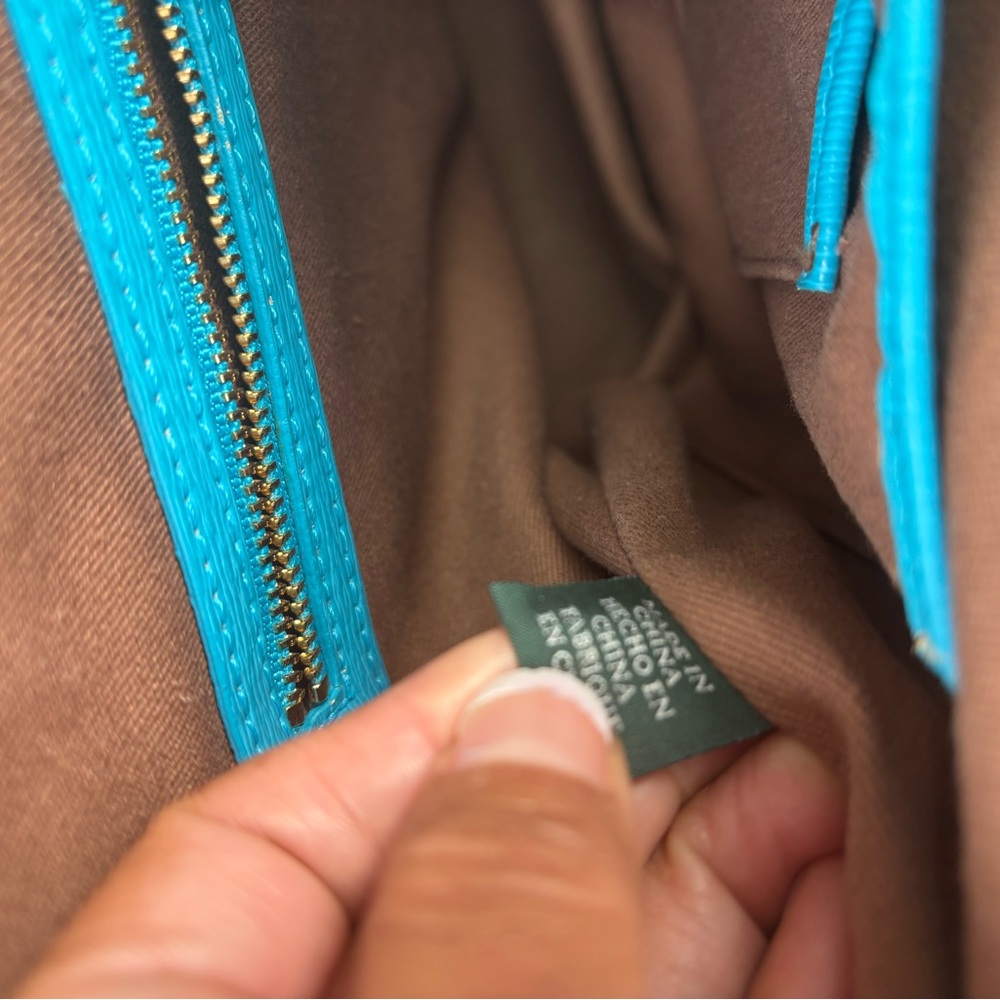 Lauren Ralph Lauren Teal Tote Bag - Picture 5 of 7